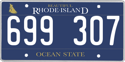 RI license plate 699307