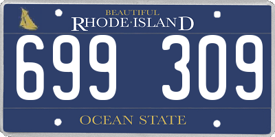 RI license plate 699309