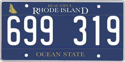 RI license plate 699319