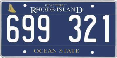 RI license plate 699321