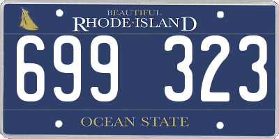 RI license plate 699323