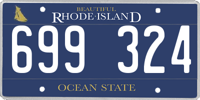 RI license plate 699324