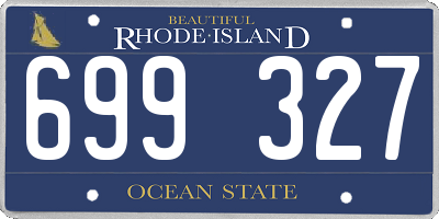 RI license plate 699327