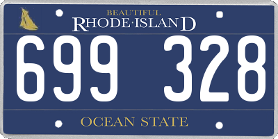 RI license plate 699328