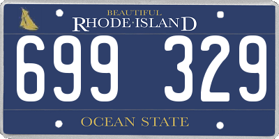 RI license plate 699329