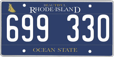 RI license plate 699330