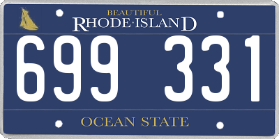 RI license plate 699331