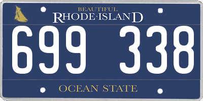 RI license plate 699338