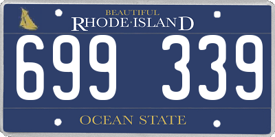 RI license plate 699339