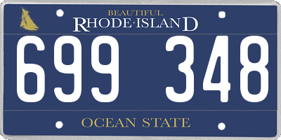 RI license plate 699348
