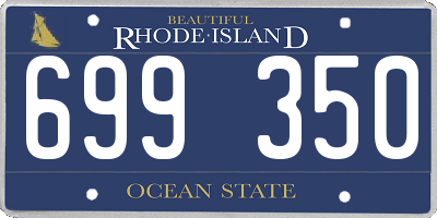 RI license plate 699350