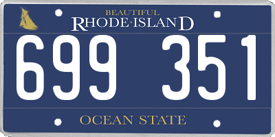 RI license plate 699351