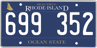 RI license plate 699352