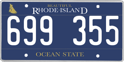 RI license plate 699355