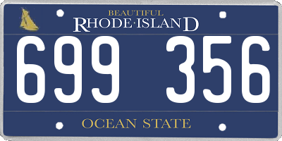 RI license plate 699356