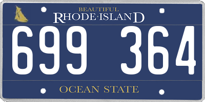 RI license plate 699364