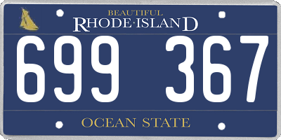 RI license plate 699367