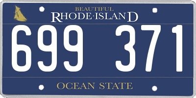 RI license plate 699371