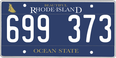 RI license plate 699373