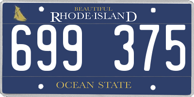RI license plate 699375