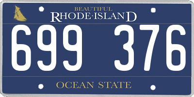 RI license plate 699376