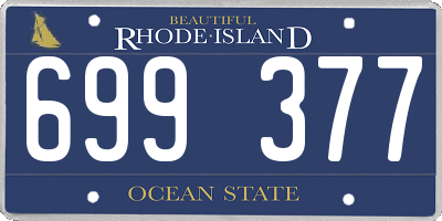 RI license plate 699377