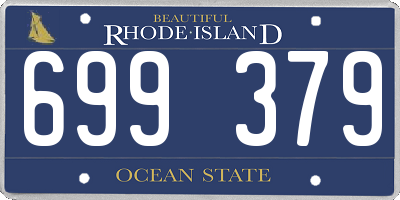 RI license plate 699379