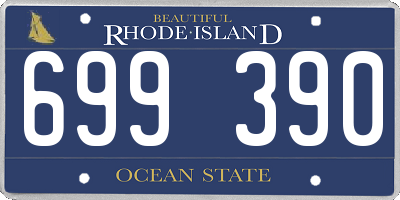 RI license plate 699390