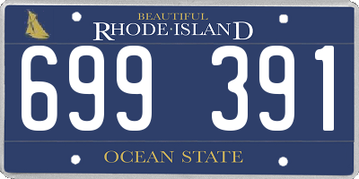 RI license plate 699391