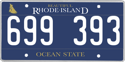 RI license plate 699393