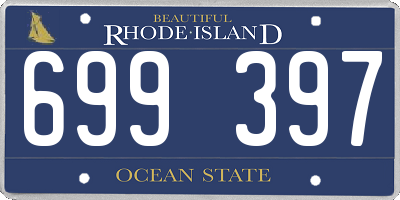 RI license plate 699397