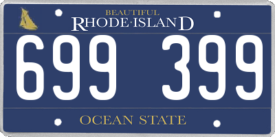 RI license plate 699399