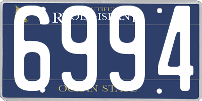 RI license plate 6994