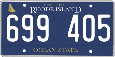 RI license plate 699405