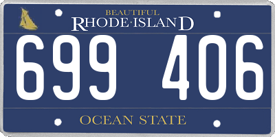 RI license plate 699406