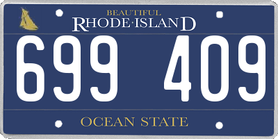 RI license plate 699409