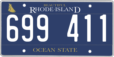 RI license plate 699411