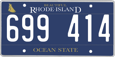 RI license plate 699414