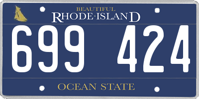 RI license plate 699424