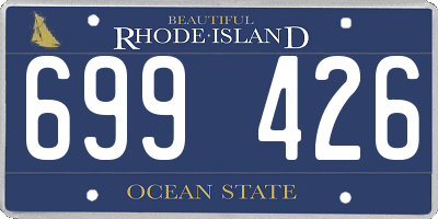 RI license plate 699426