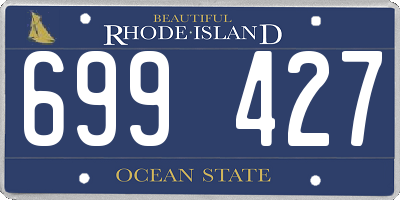 RI license plate 699427