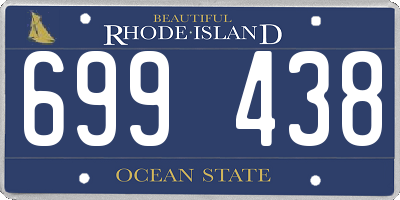 RI license plate 699438