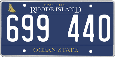 RI license plate 699440
