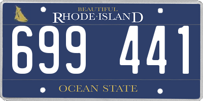 RI license plate 699441