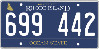 RI license plate 699442