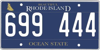 RI license plate 699444