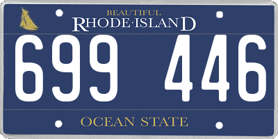RI license plate 699446