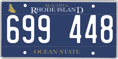 RI license plate 699448
