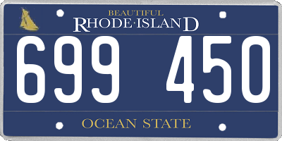 RI license plate 699450