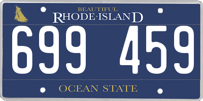 RI license plate 699459